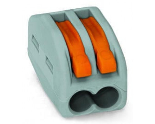 Клемма на 2 провода WAGO 222-412 с нажимными рычагами