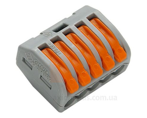 Terminal pentru 5 fire WAGO 222-415 cu pârghii de împingere