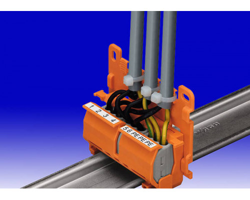 Монтажный держатель на DIN-рейку для клемм серии 222-4**