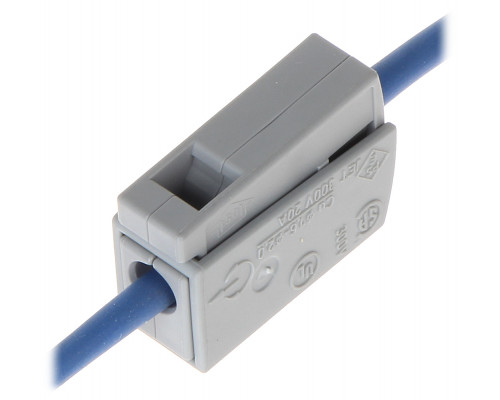 Соединительная клемма для светильников и люстр Wago 224-101 серая