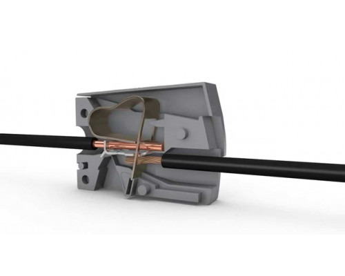 Соединительная клемма для светильников и люстр Wago 224-101 серая