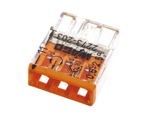 Terminal pentru 3 fire WAGO 2273-203