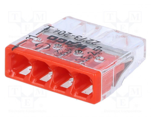 Клемма на 4 провода WAGO 2273-204