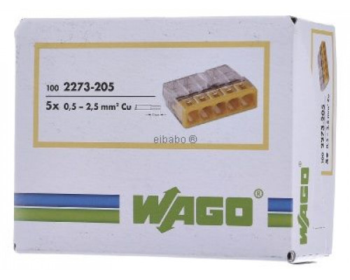 Terminal pentru 5 fire WAGO 2273-205
