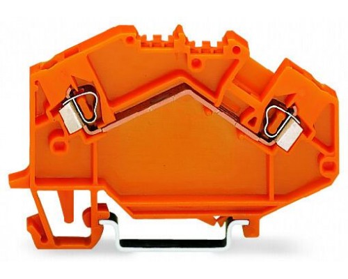 2-проводные проходные клеммы; 2,5 мм² Wago 780-602 оранжевые