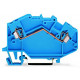 2-проводные проходные клеммы; 2,5 мм² Wago 780-604 для DIN-рейки 35 x 15 и 35 x 7,5; CAGE CLAMP®; 2,50 mm²; синие
