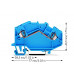 2-проводные проходные клеммы; 2,5 мм² Wago 780-604 для DIN-рейки 35 x 15 и 35 x 7,5; CAGE CLAMP®; 2,50 mm²; синие