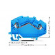 2-проводные проходные клеммы; 2,5 мм² Wago 780-604 для DIN-рейки 35 x 15 и 35 x 7,5; CAGE CLAMP®; 2,50 mm²; синие