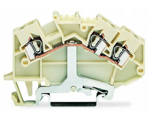 3-проводные экранированные клеммы; 2,5 мм²; для DIN-рейки 35 x 15 и 35 x 7,5; CAGE CLAMP®; 2,50 mm²; белый