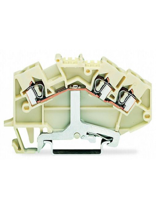 3-проводные экранированные клеммы; 2,5 мм²; для DIN-рейки 35 x 15 и 35 x 7,5; CAGE CLAMP®; 2,50 mm²; белый