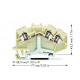 3-проводные экранированные клеммы; 2,5 мм²; для DIN-рейки 35 x 15 и 35 x 7,5; CAGE CLAMP®; 2,50 mm²; белый