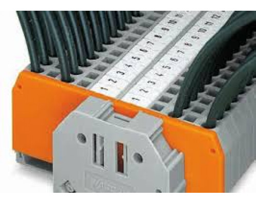 Торцевая и промежуточная пластина; толщиной 1,5 мм; оранжевая