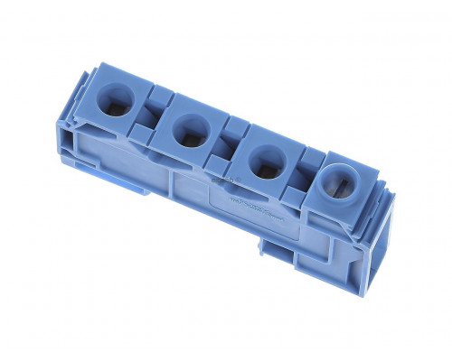 Распределительная клемма 3  x 0.2-10мм2 + винтовой зажим 1 х 6- 35 мм2 125A синяя WAGO 284-624