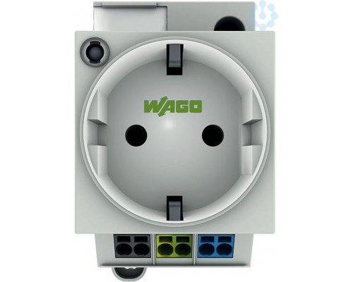 Priză Schuko șină DIN, gri Wago 709-581