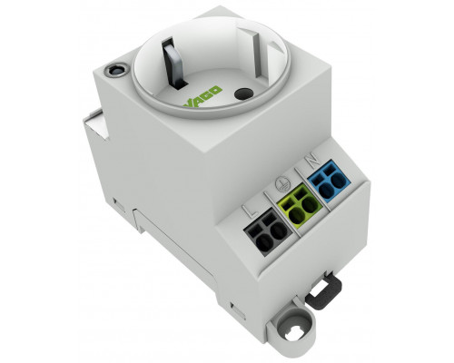 Priză Schuko șină DIN, gri Wago 709-581