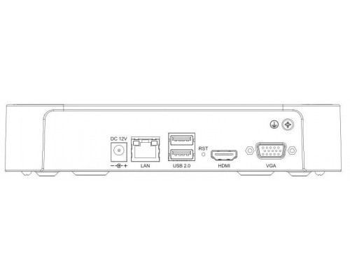 Видеорегистратор NVR Mini Tiandy TC-R3105 TC-R3105 ( Spec: I/B/L/Eu), 5Ch, 6Mp, S+265, 1xHDD, 1U