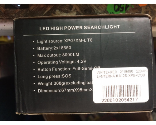 Lampa de mana xpg/xm-l t6 -54217 800 Lm