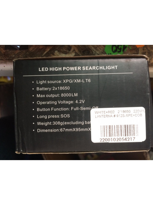 Ручной фонарь xpg/xm-l t6 -54217 800 Lm