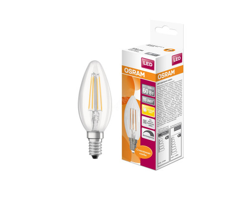 Светодиодная лампа OSRAM B60 DIM FILAMENT 5W 520Lm 2700K E14