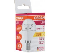Светодиодная лампа OSRAM LS CLP40 5,4W/830 230V CL E14