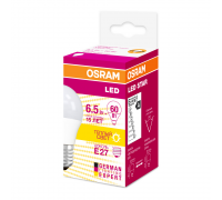 Светодиодная лампа Osram E27 6,5W 3000К