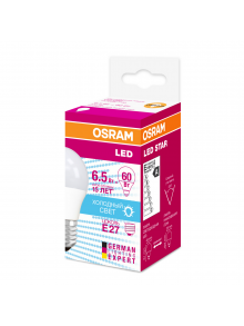 Лампа светодиодная Osram LED Star P45 6,5W 4000K E27 