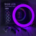 Кольцевая светодиодная лампа RGB LED RING MJ33 33 см с креплением для телефона