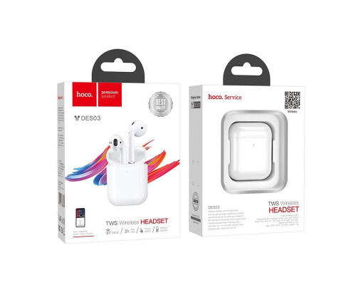 Наушники беспроводные Hoco DES03 Original Series [White]