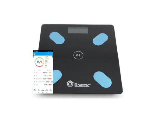 Весы напольные DOMOTEC MS-2017A до 180кг с Приложением на телефон