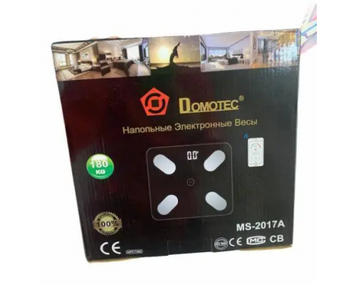 Весы напольные DOMOTEC MS-2017A до 180кг с Приложением на телефон