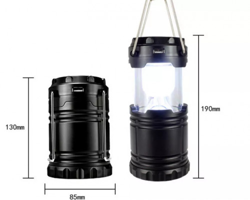 Туристический фонарь-лампа на солнечной батарее G-85 кемпинговый