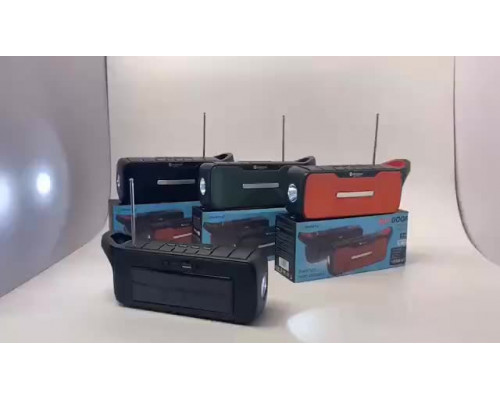 Фонарик с радио на аккумуляторе с солнечной панелью NR-B5fMT