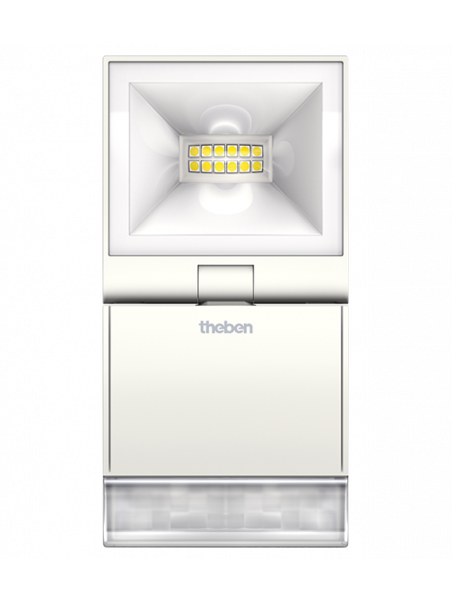 Немецкий cветодиодный прожектор с датчиком движения Theben theLeda S10 WH