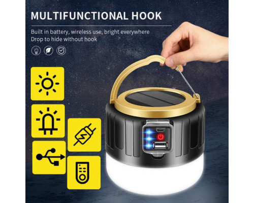 Фонарь переносной аккумуляторный на солнечной батарее CT-4289