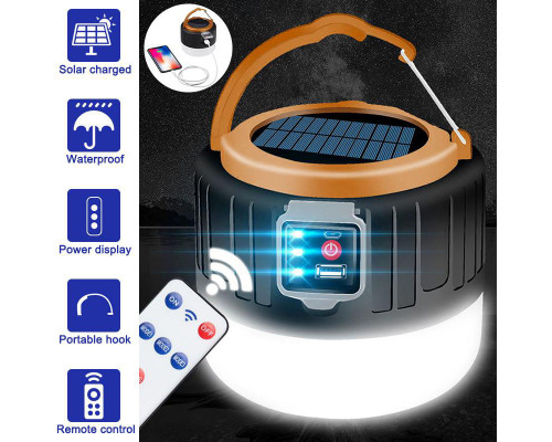 Фонарь переносной аккумуляторный на солнечной батарее CT-4289