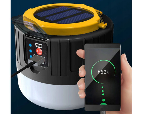 Фонарь переносной аккумуляторный на солнечной батарее CT-4289