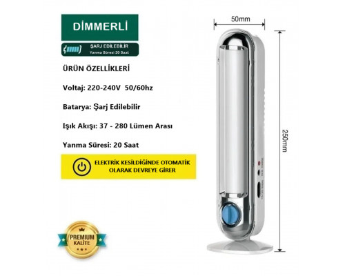 Фонарь светодиодный аккумуляторный с регулировкой яркости CT-9951L