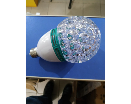 Диско лампа вращающаяся светодиодная, E27 LED RGB 3Вт для праздника.220419-2