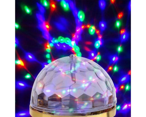 Диско лампа вращающаяся светодиодная, E27 LED RGB 3Вт для праздника.220419-2