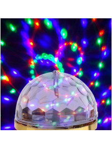 Диско шар вращающийся светодиодный; LED RGB 6Вт