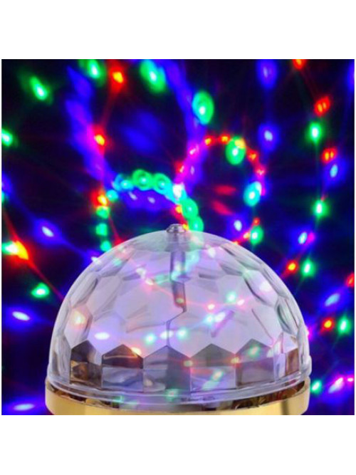 Диско шар вращающийся светодиодный; LED RGB 6Вт