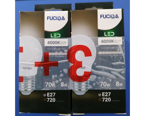 Светодиодная лампа 8Вт 4 штуки 4000K FA2602