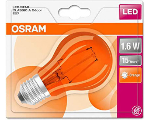 Светодиодная лампа Decor E27 2.5 Вт оранжевый