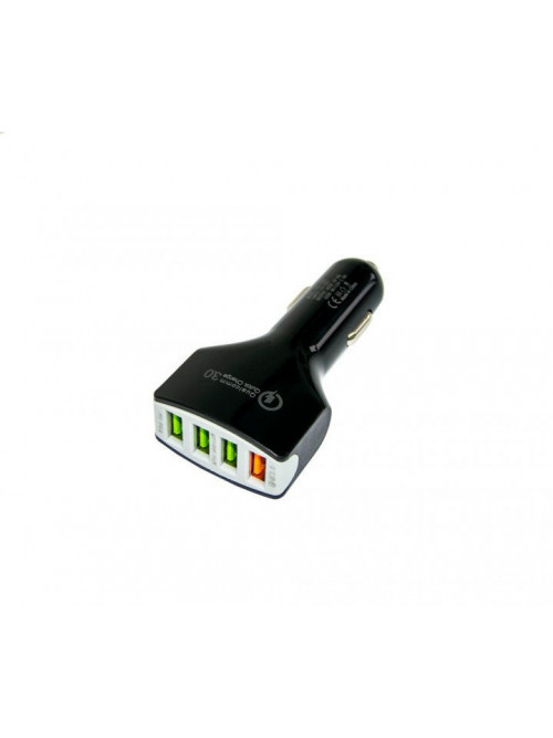 Быстрая USB зарядка в авто от прикуривателя для телефона, XZY-008 4 Port QC3. 0
