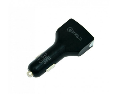 Быстрая USB зарядка в авто от прикуривателя для телефона, XZY-008 4 Port QC3. 0