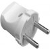Ștecher de uz casnic fără z/k, 10А alb s9100001