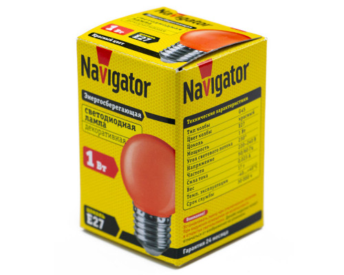 Lampa LED 1w rosu E27 718278