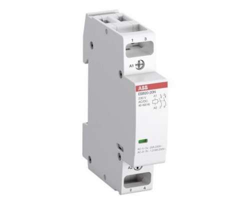 Contactor modular ESB20-20N-06 In=20A, 2 contacte NO, Ucat=220V AC, ABB