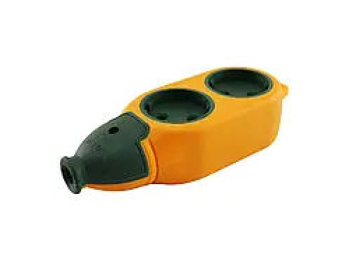 Колодка 4 розеток двусторонняя для удлинителя 16А