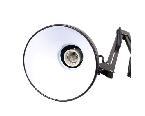 Lampă lampă transformator de masă E27 pe o clemă, alb (24232)